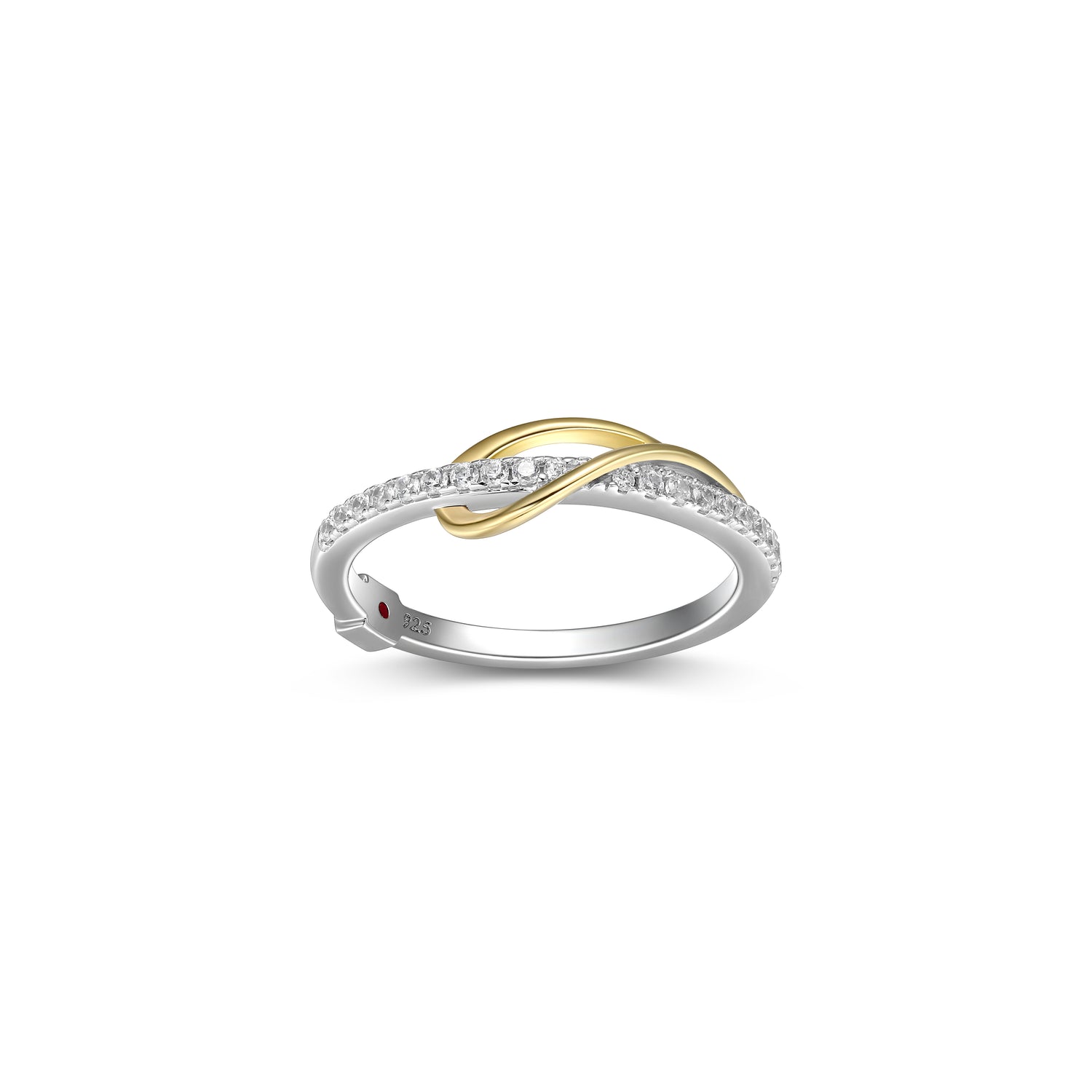 ELLE " Confluence" rhodium & g