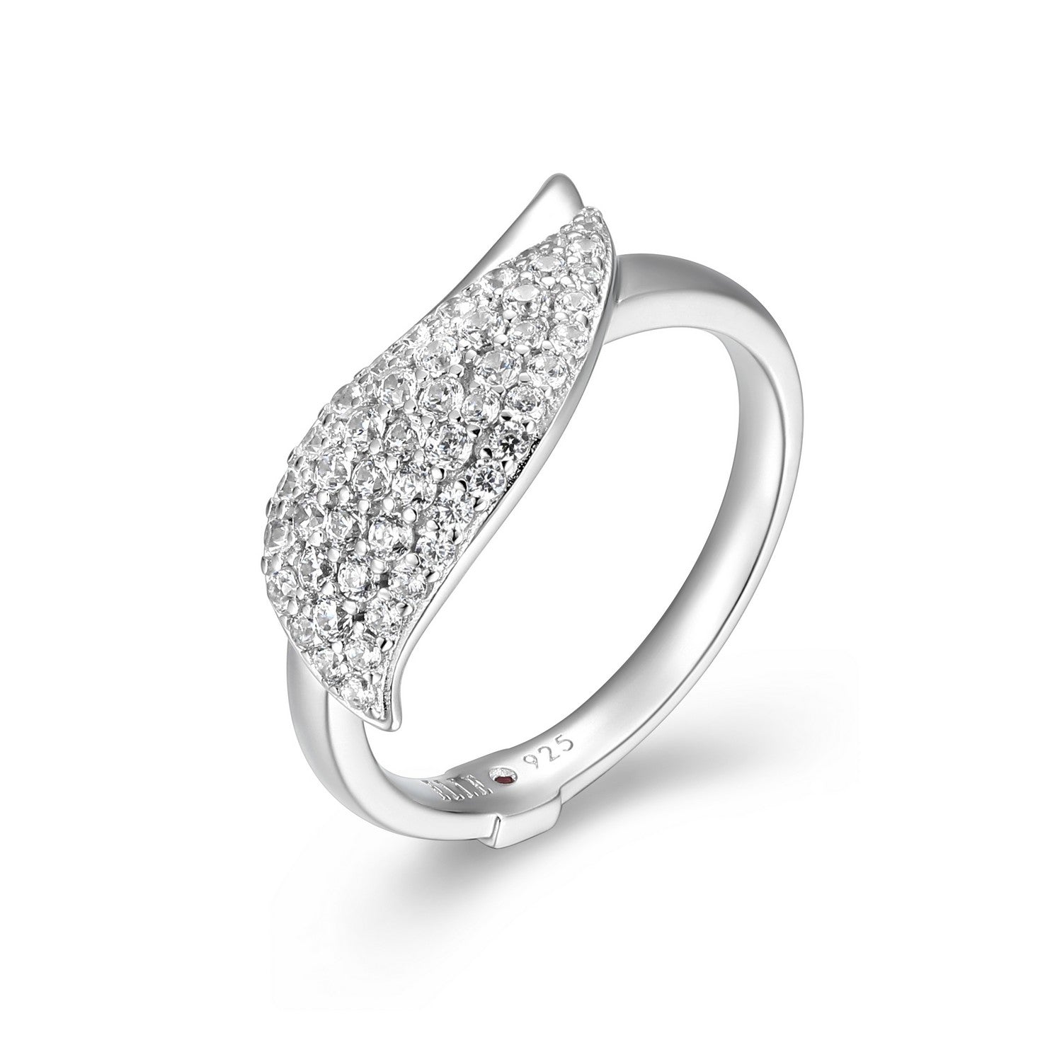 ELLE "Amour" rhodium-plated st