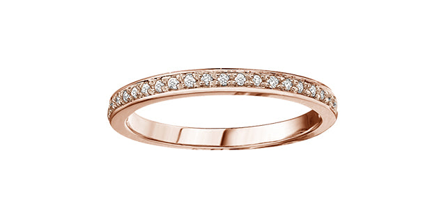 10 Karat rose gold diamond ban