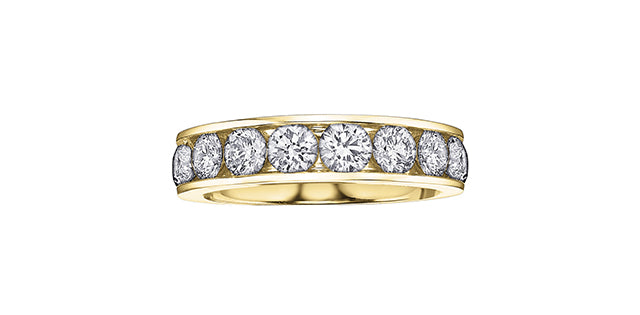 10K Diamond Channel Band, 0.20 TDW