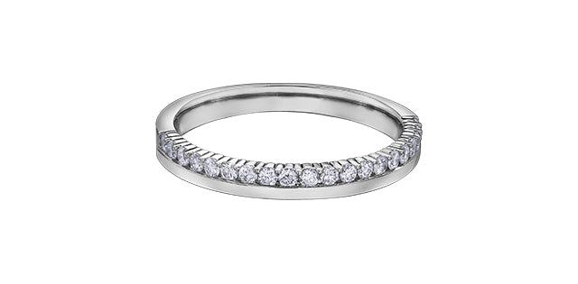 14 Karat Semi Eternity Diamond Band, 0.33 TDW