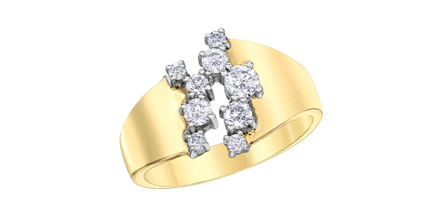 Diamond Envy 10k yellow and wh