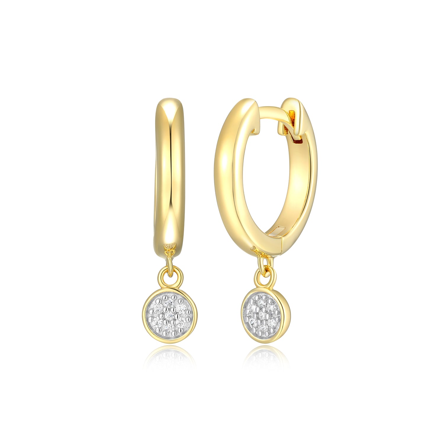 "M" lab created 18k gold and r