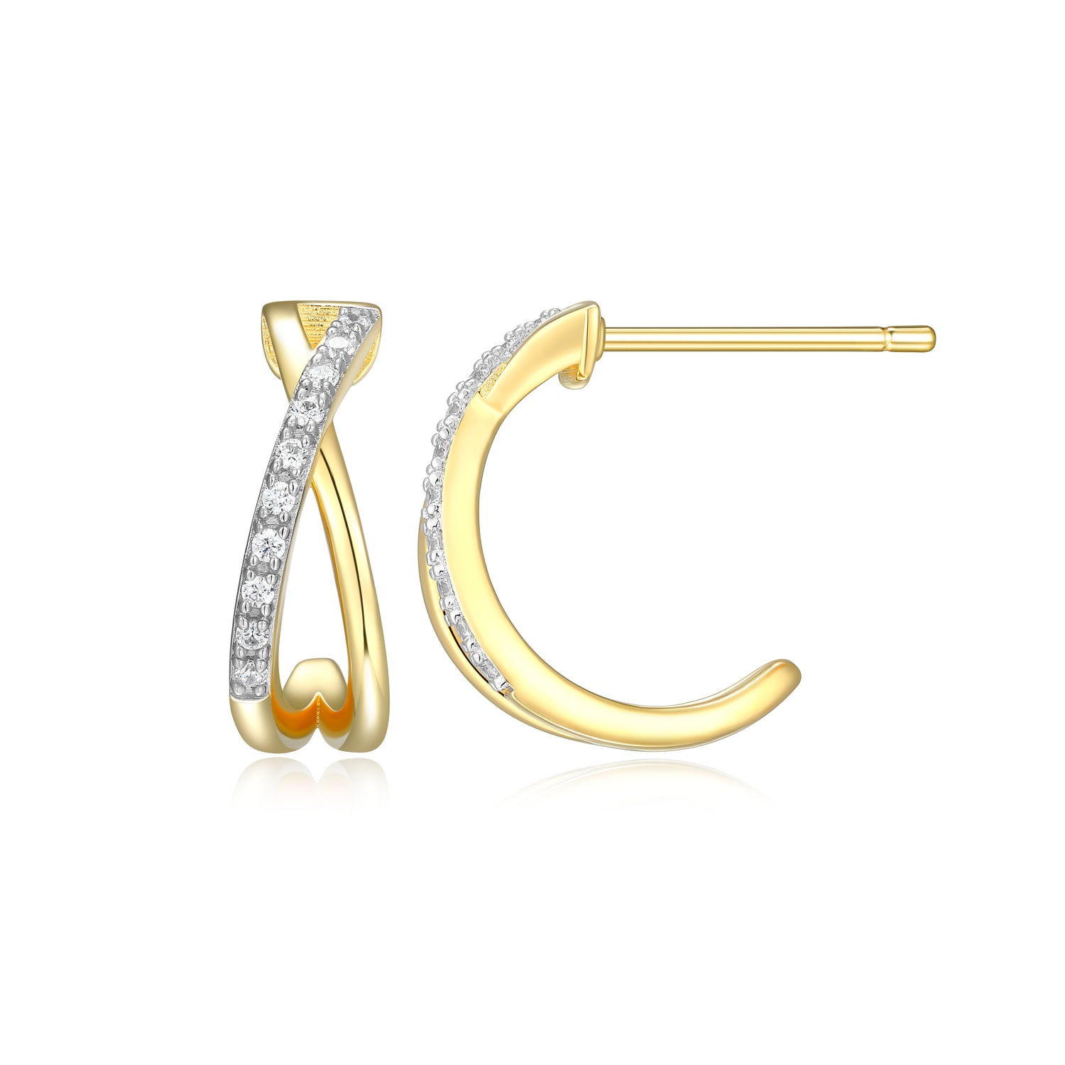 "M" lab created diamond 18k go