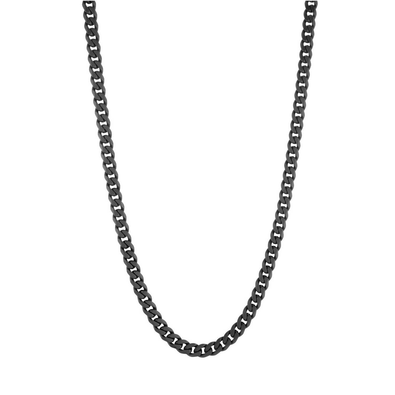 Italgem Steel 4.6MM Black IP Curb Chain, 20"