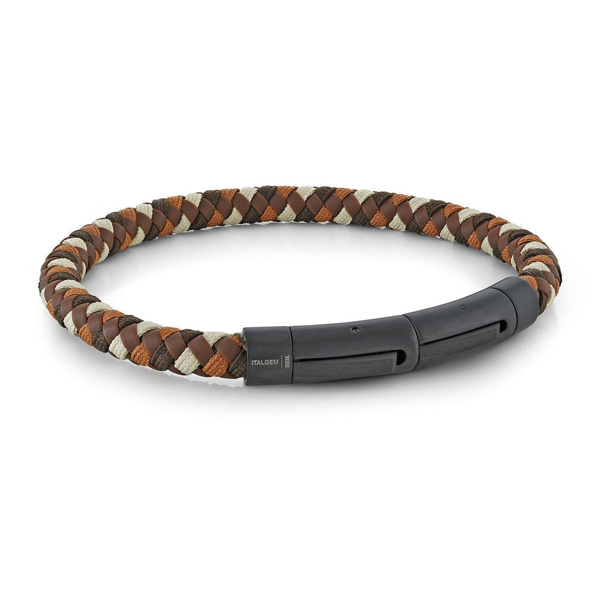 Mixed Tone Brown Cord Braided Bracelet