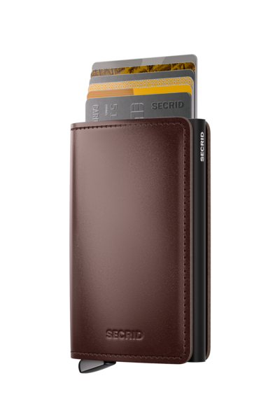 Secrid Premium Slimwallet Dusk Dark Brown Leather