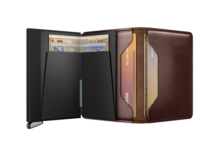 Secrid Premium Slimwallet Dusk Dark Brown Leather