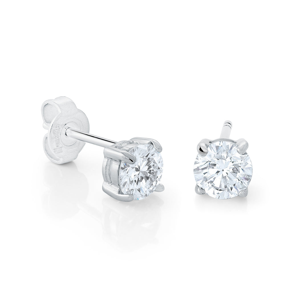 5MM Round CZ Stud Earrings