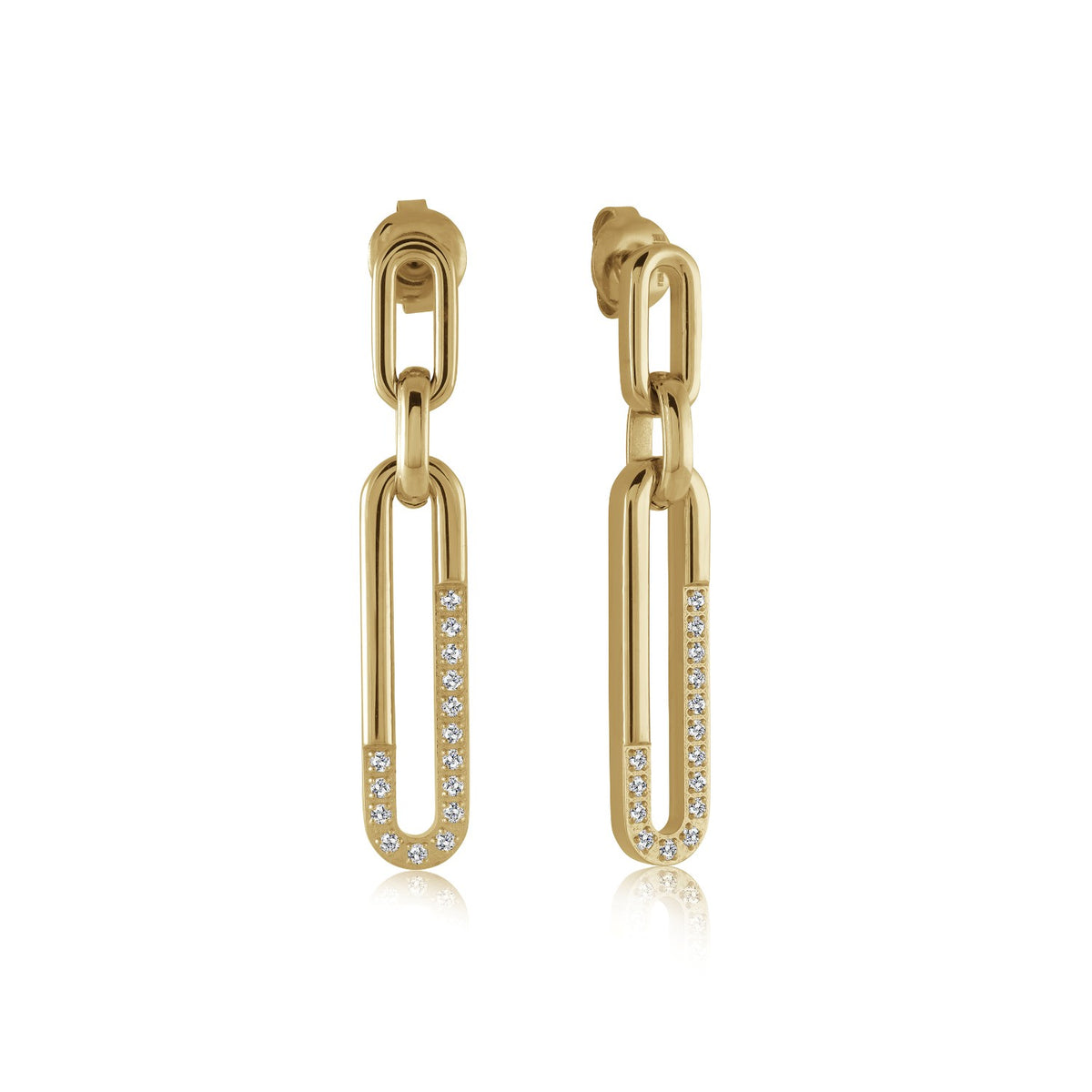 FINAL SALE - Italgem Steel Dangle Earrings