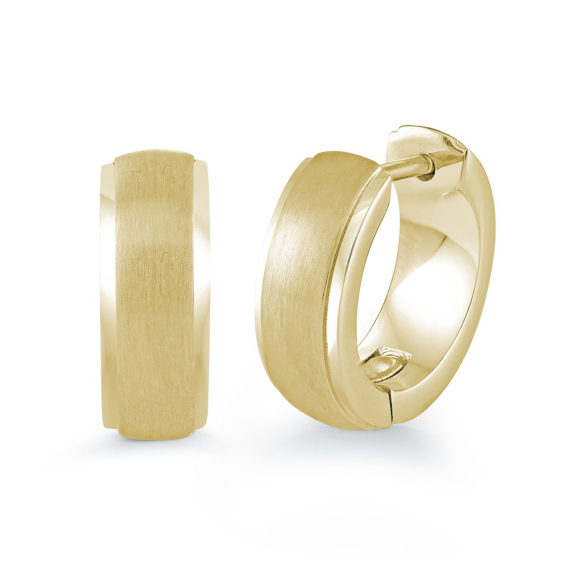 Gold-Plated 15.7mm Huggie Hoop Earring