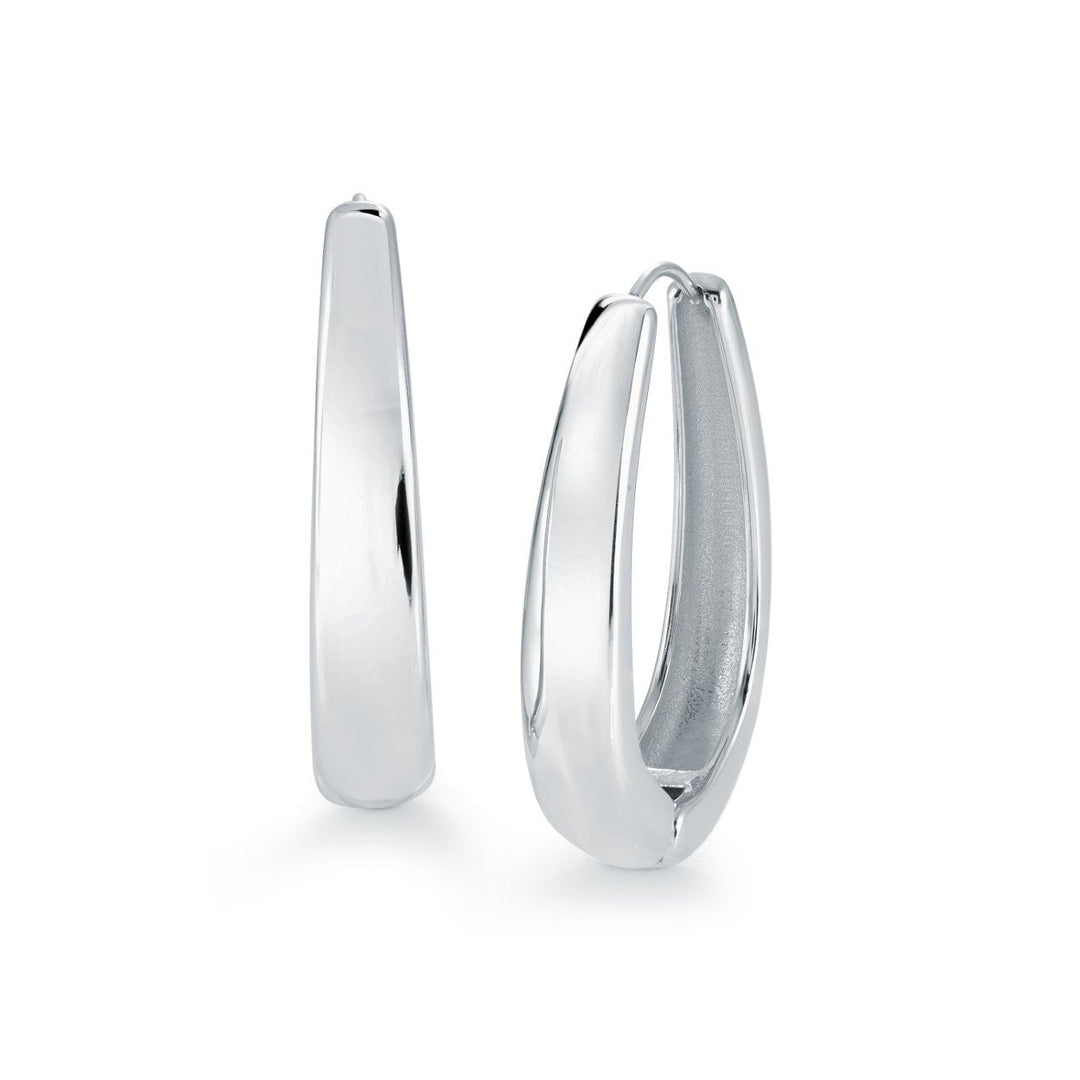 30MM Graduate Oval Hoop Earrings