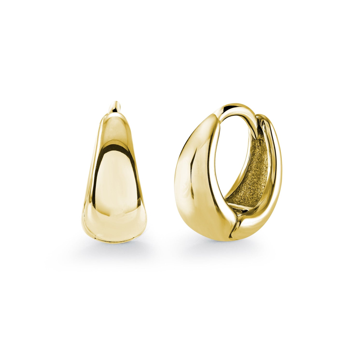 Children’s Gold IP Wide Bottom Hoop Earrings