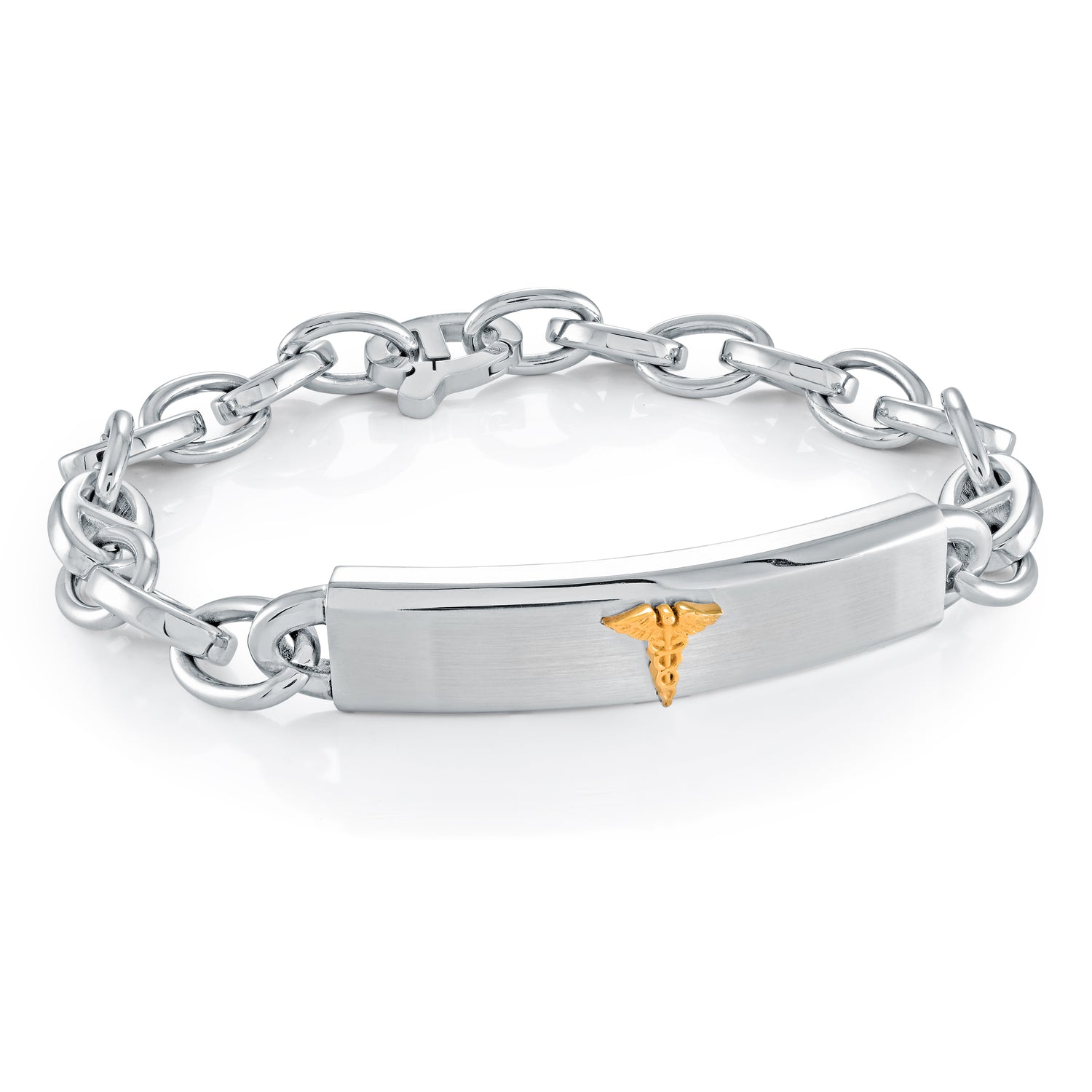 Italgem Steel medic Alert brac