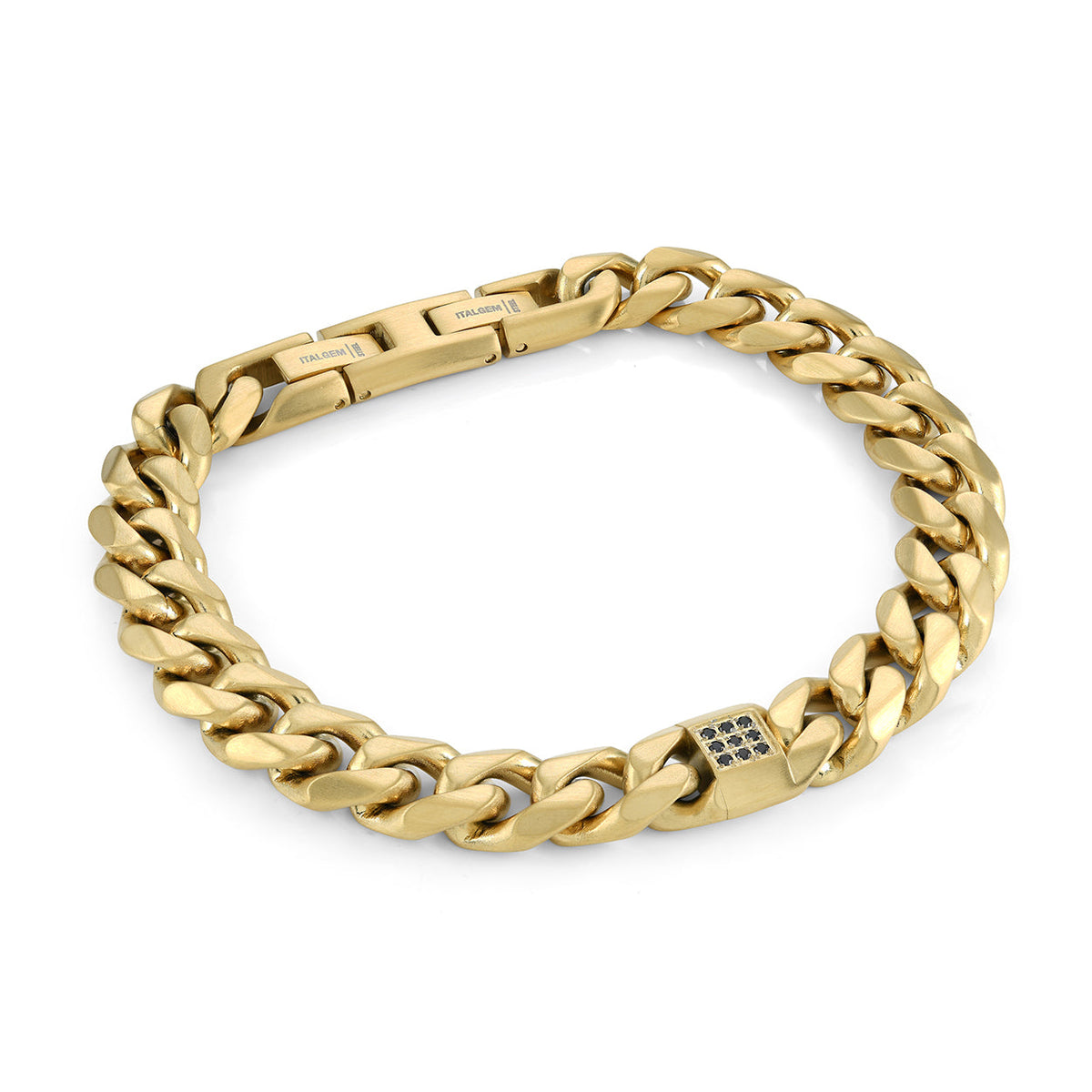 Matte Finish 10.2mm Curb Link Bracelet