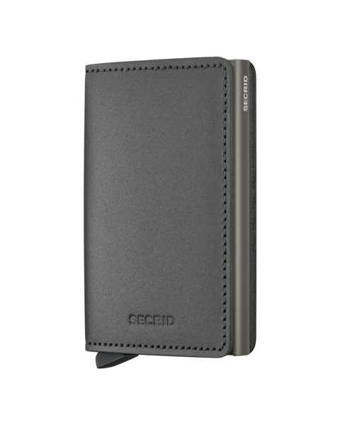 Secrid Slimwallet Satin Steel Leather