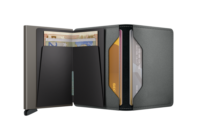 Secrid Slimwallet Satin Steel Leather