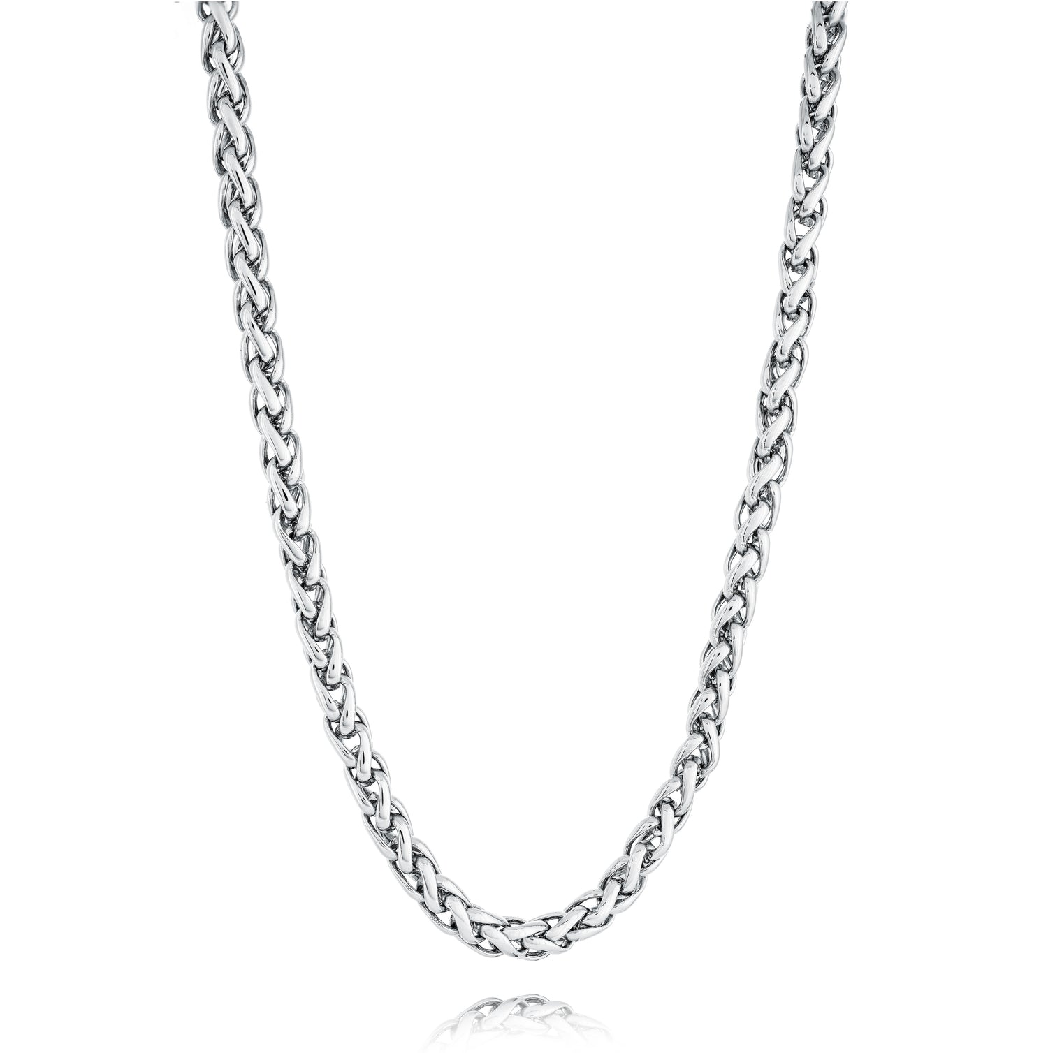 Italgem Steel Wheat Link Chain, 24"