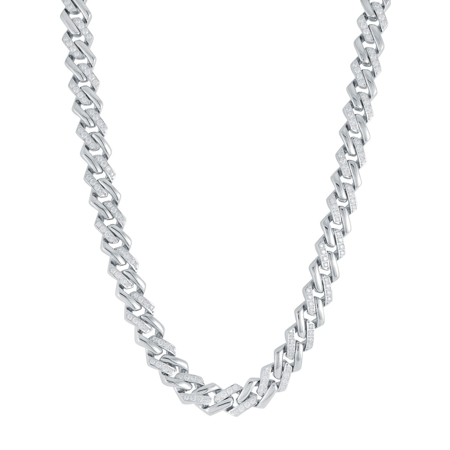 Italgem Steel Cuban Link Chain, 24"