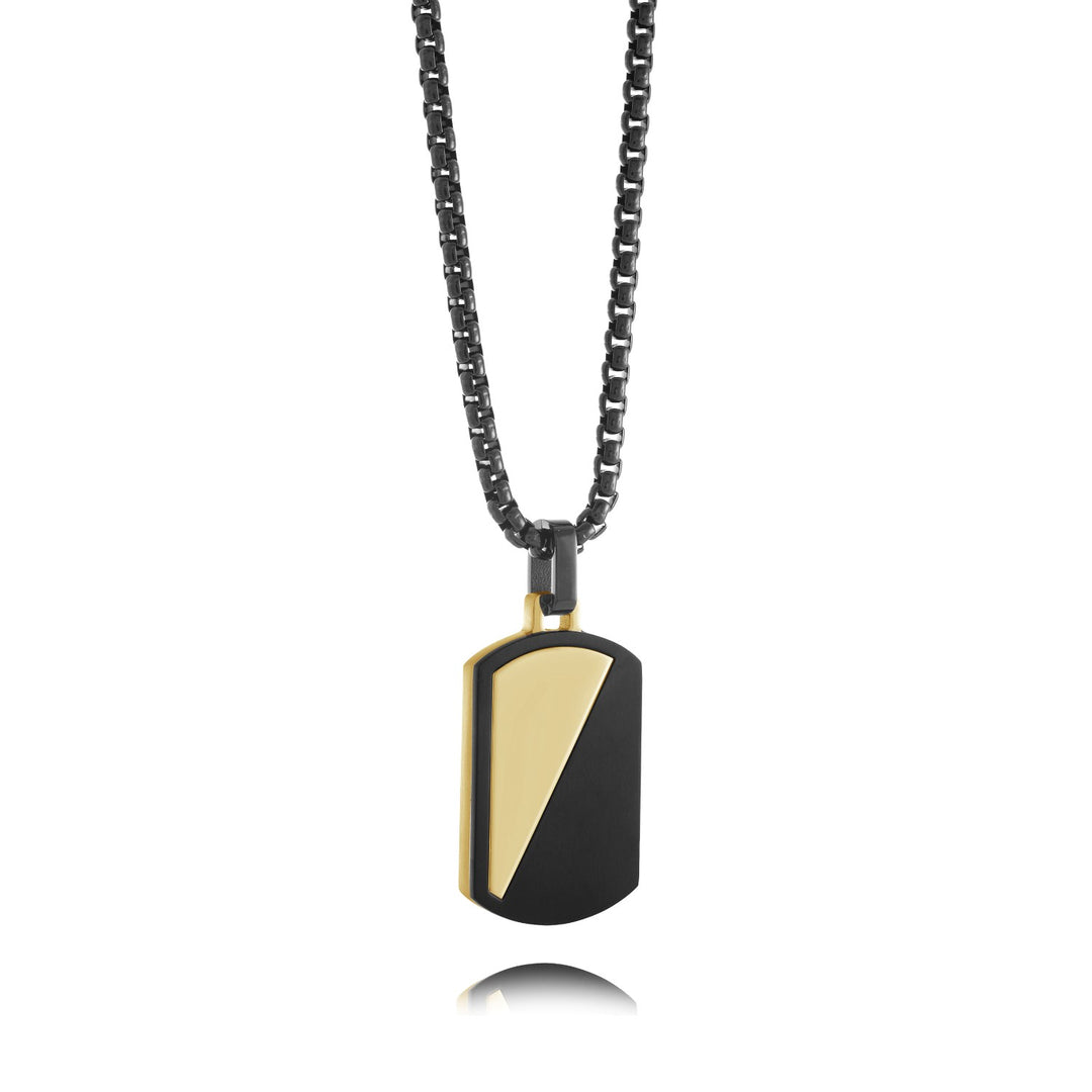 Italgem Steel Dog Tag Pendant