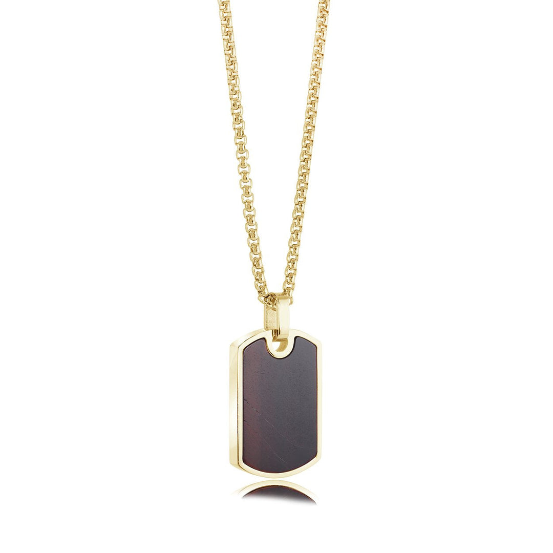 Red Tiger Eye Micro Dog Tag
