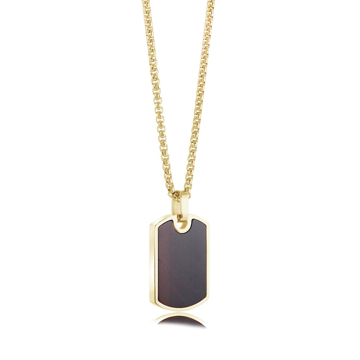 Red Tiger Eye Micro Dog Tag