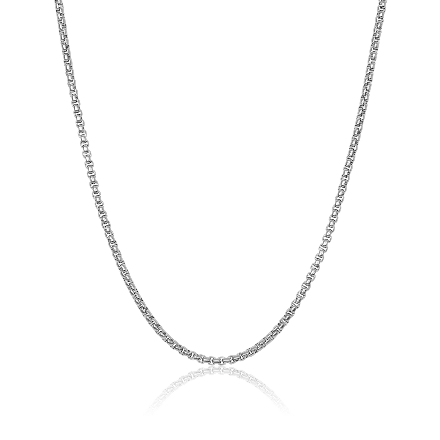 Italgem Stainless Steel 2.5mm Round Box Link Chain