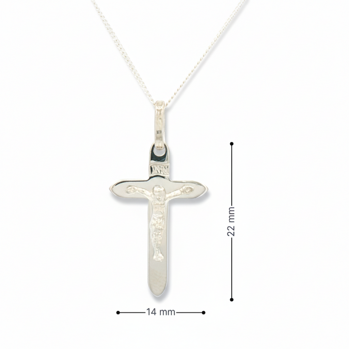 13.7x22.5mm Crucific Cross Pendant.