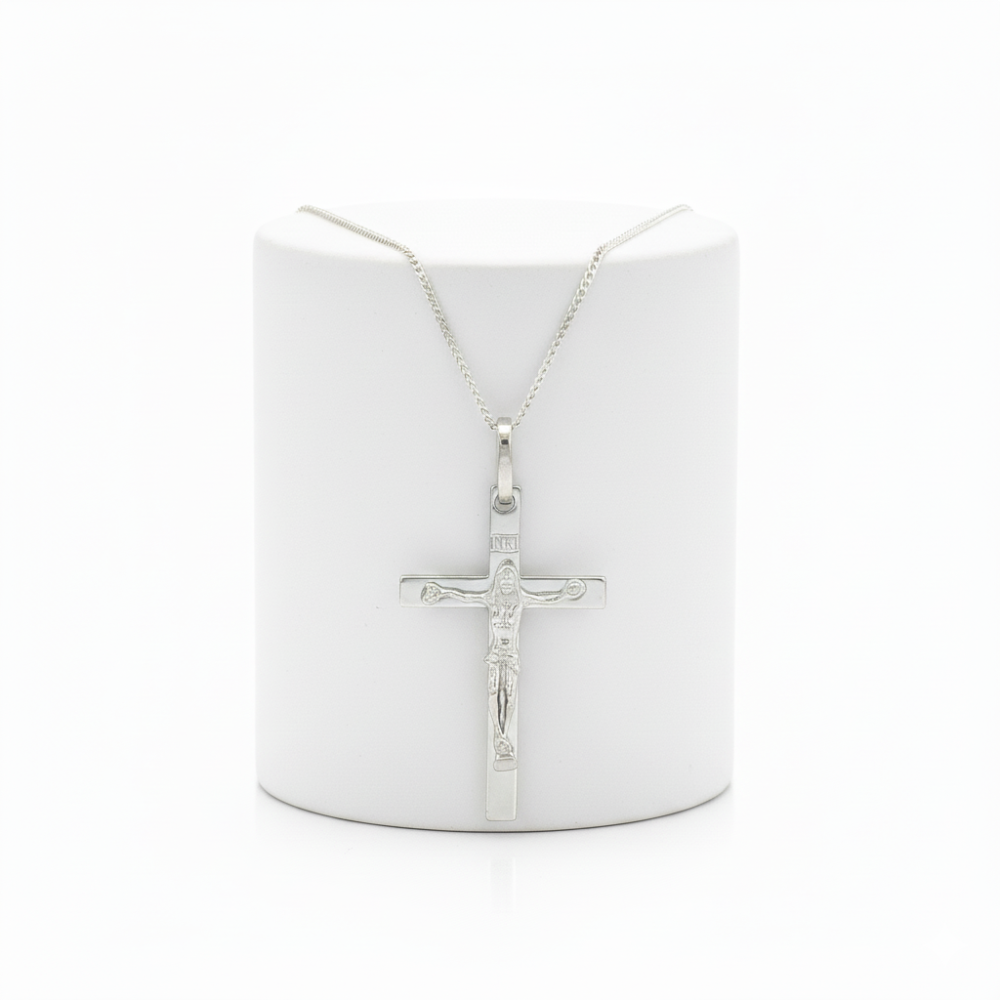 28mm Flat Crucifix Cross Pendant.
