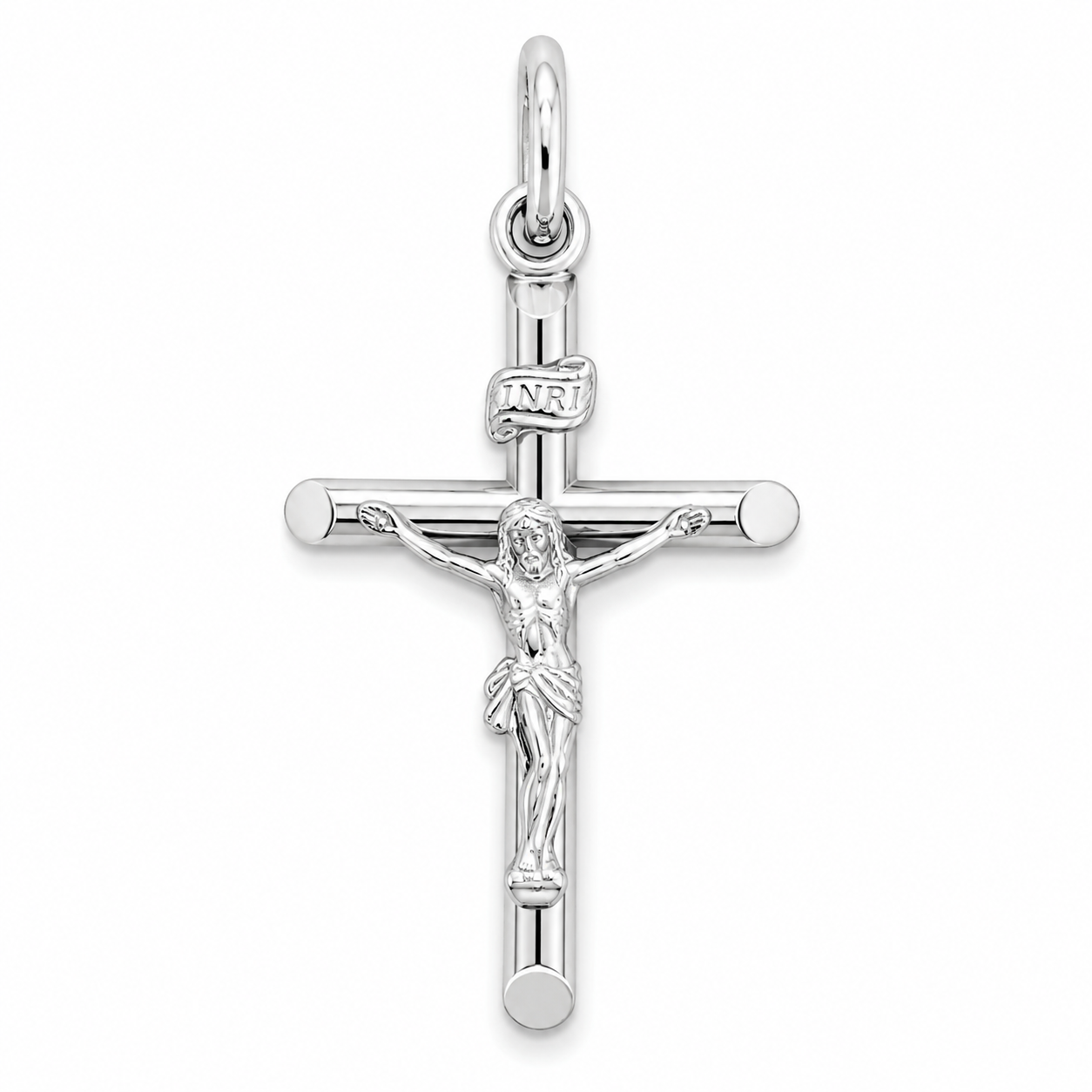 925 Sterling Silver 35x20mm Classic Crucifix Cross Pendant