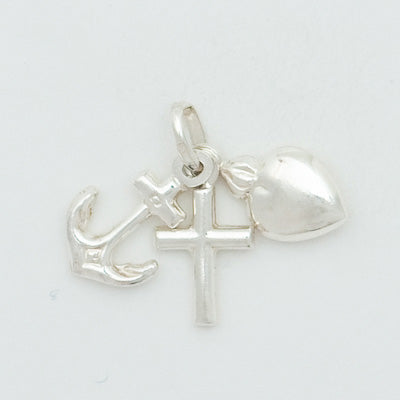 Silver Faith, Hope & Charity Pendant
