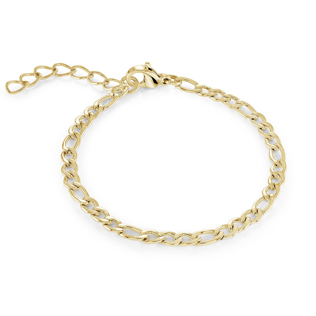 Children’s Gold IP 3mm Figaro Bracelet