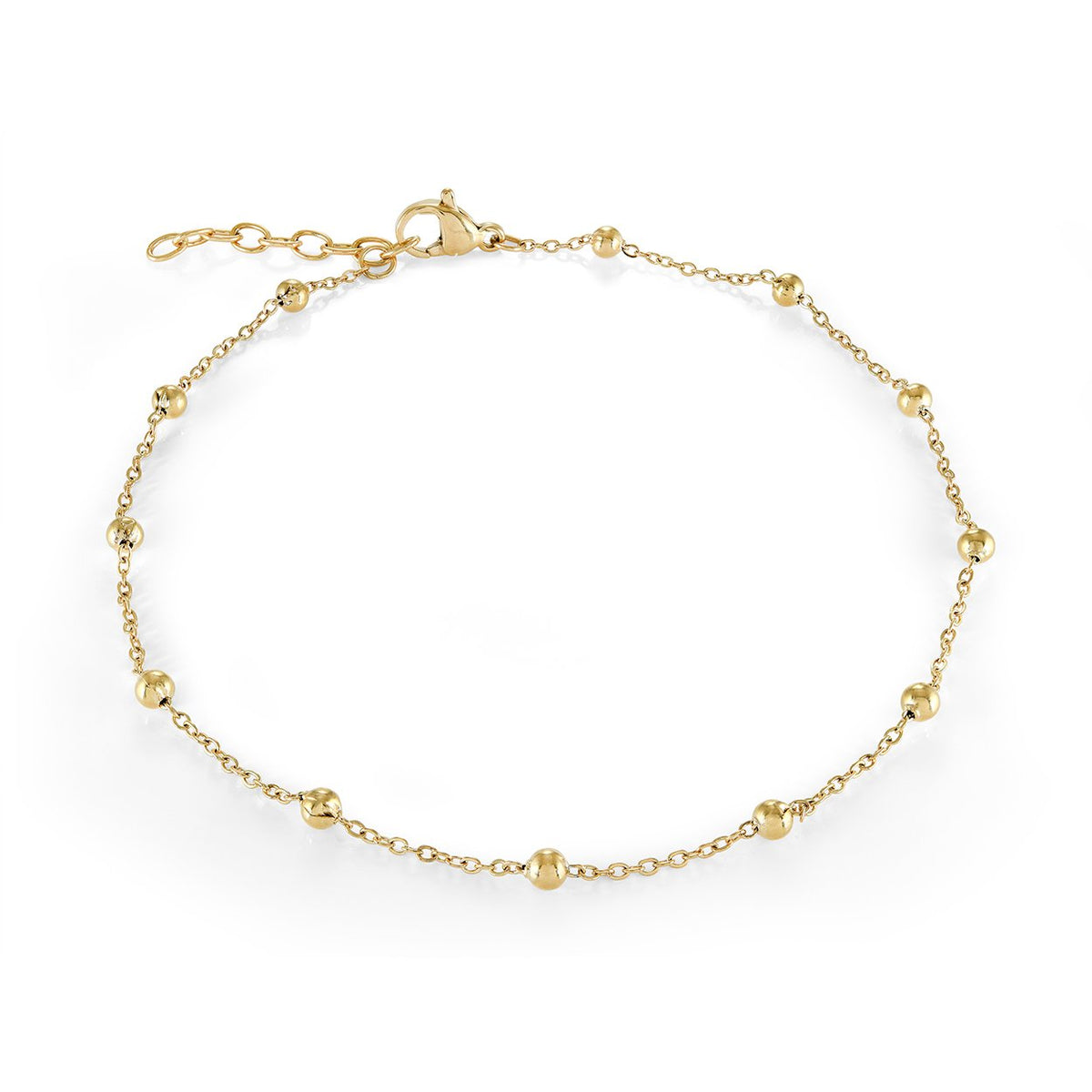 GP Stainless 3mm Ball Station Bracelet
