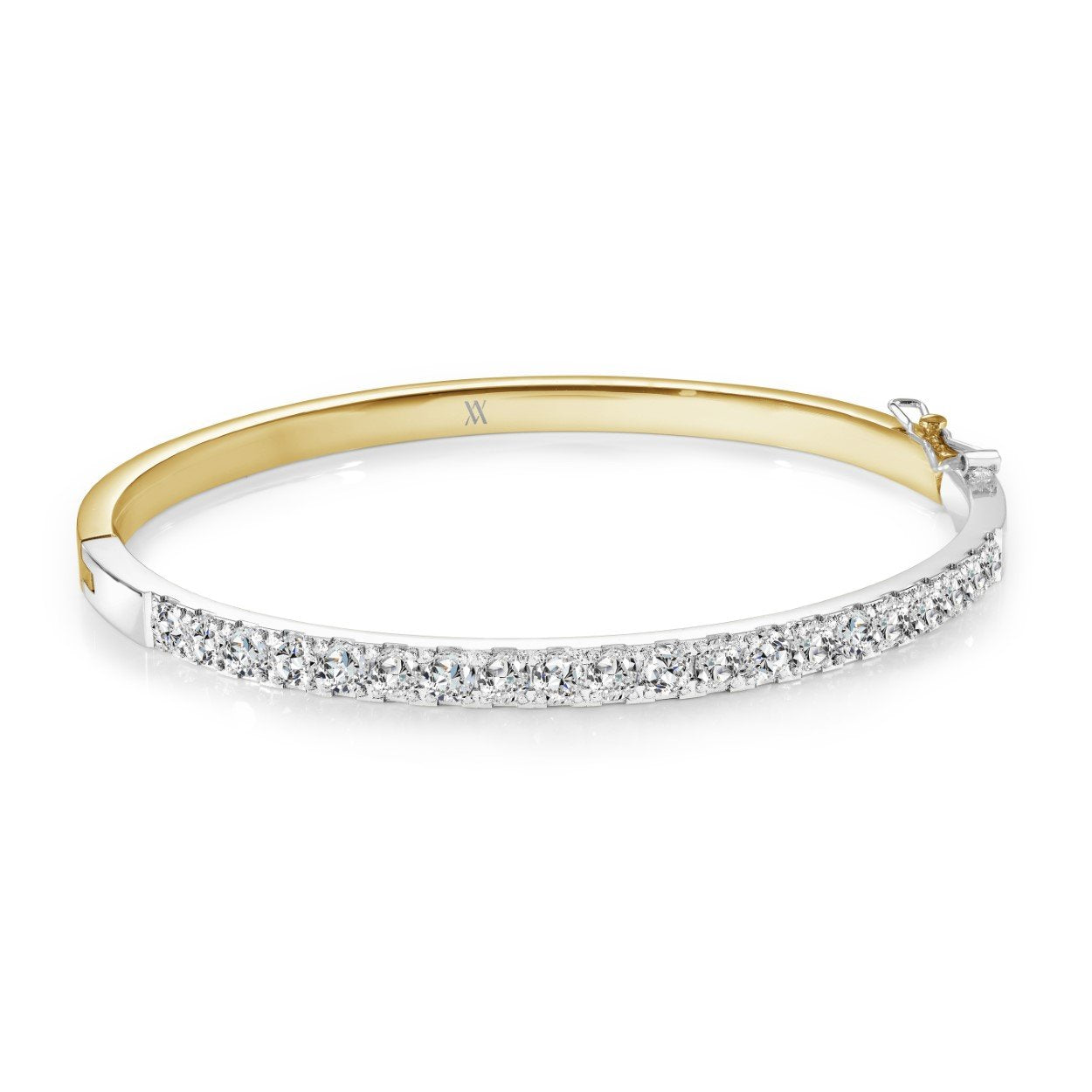 Children’s Gold IP & White CZ Bangle