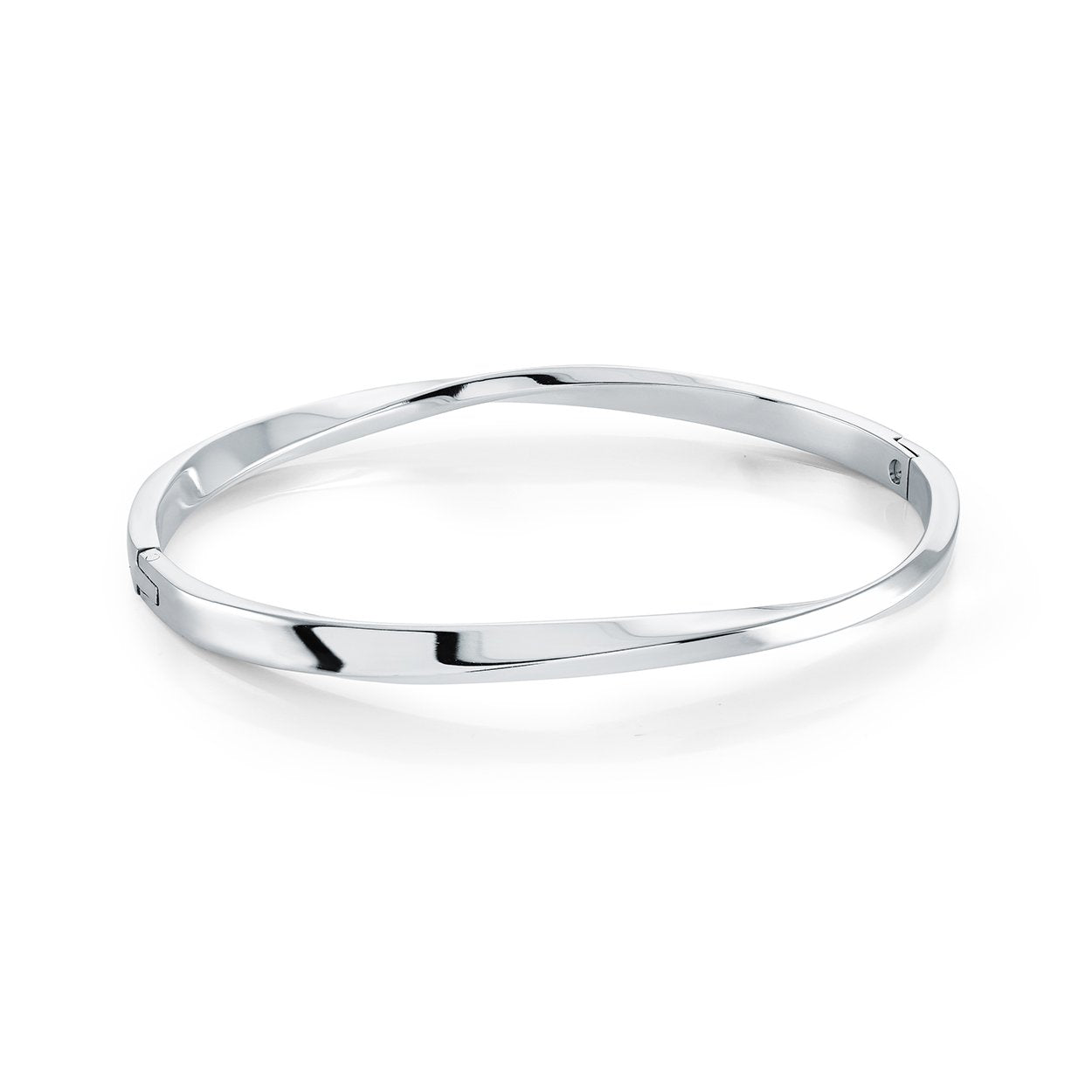 Veloria Stainless Steel Twist Bangle (6.5")