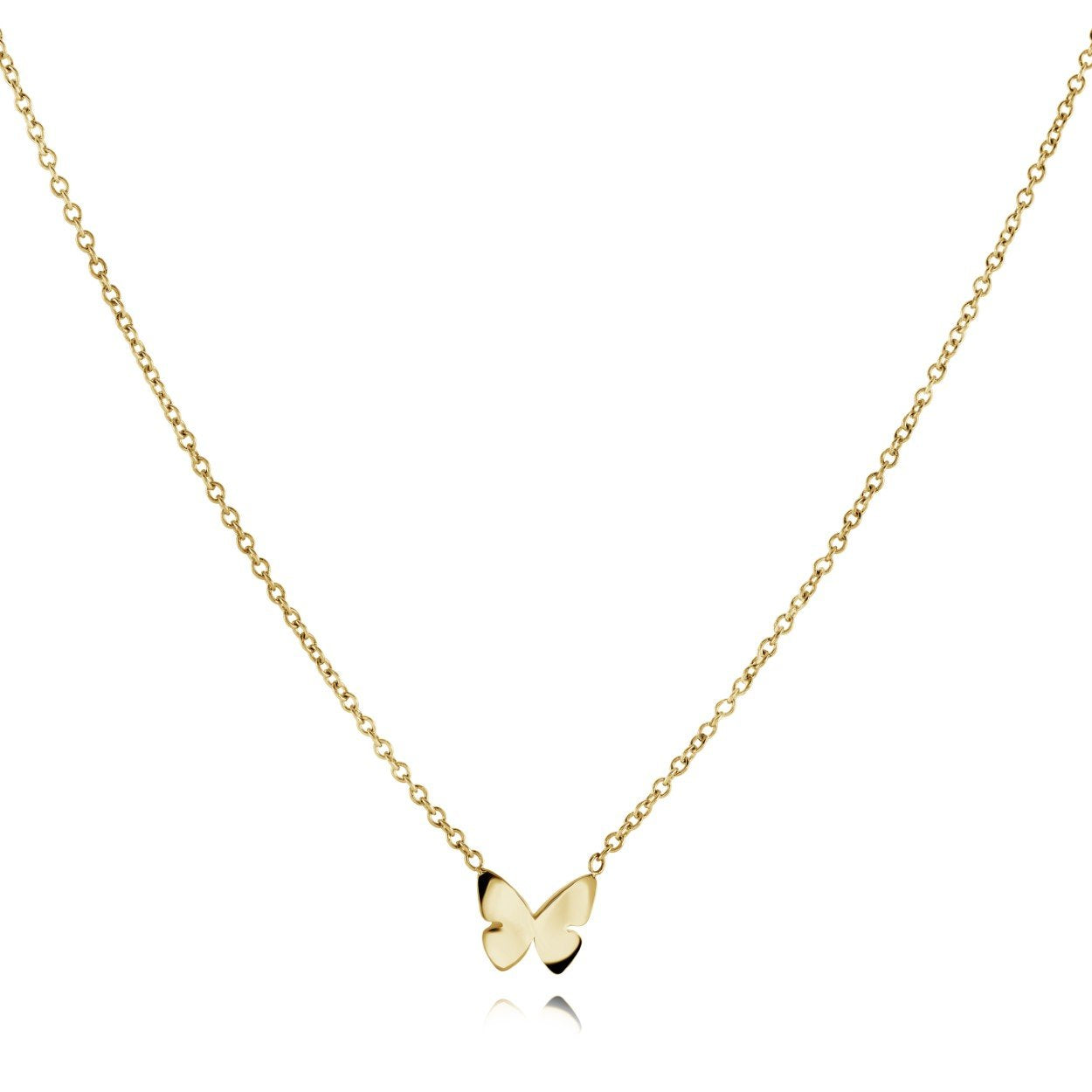 Children’s Gold IP Tiny Butterfly Necklace