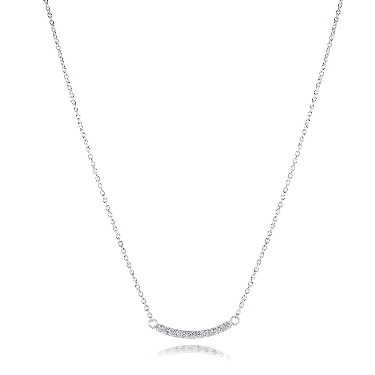 Italgem Curved Bar Necklace