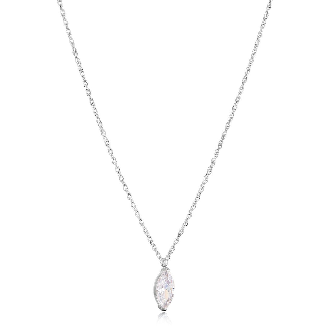 Marquise CZ Solitaire Pendant