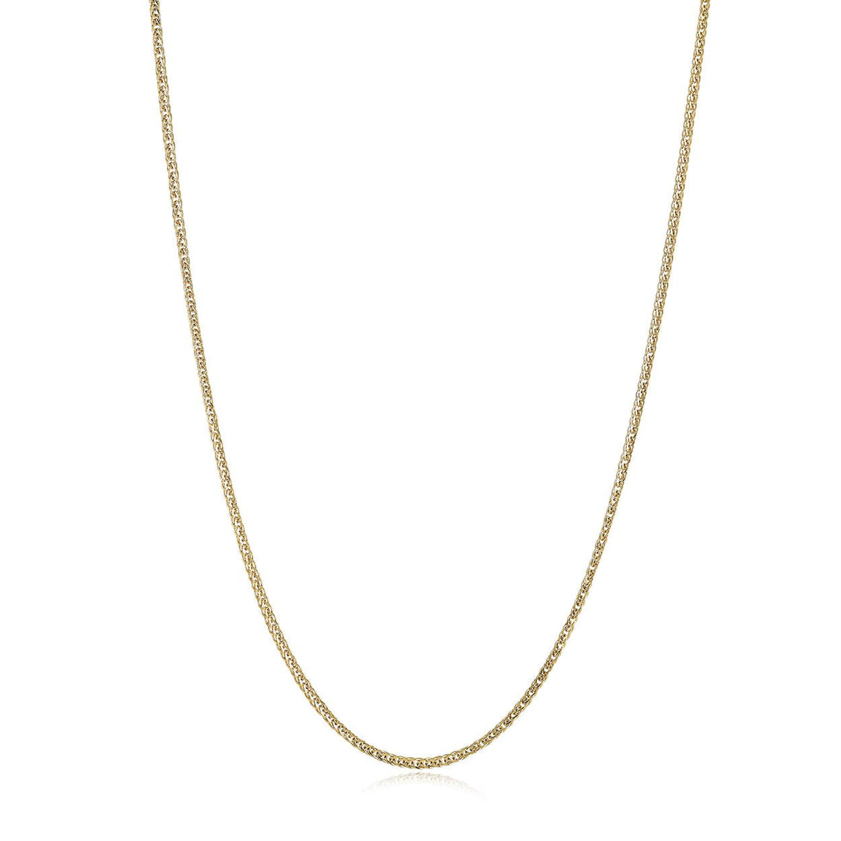 Yellow 2mm Foxtail Chain, 22"