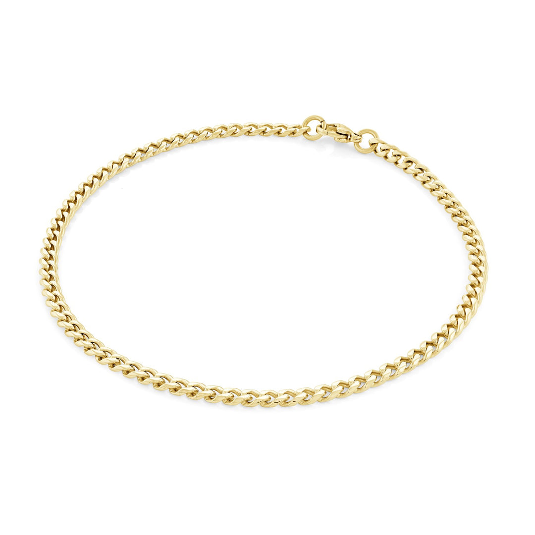 Italgem Steel Curb Bracelet - 8.5"