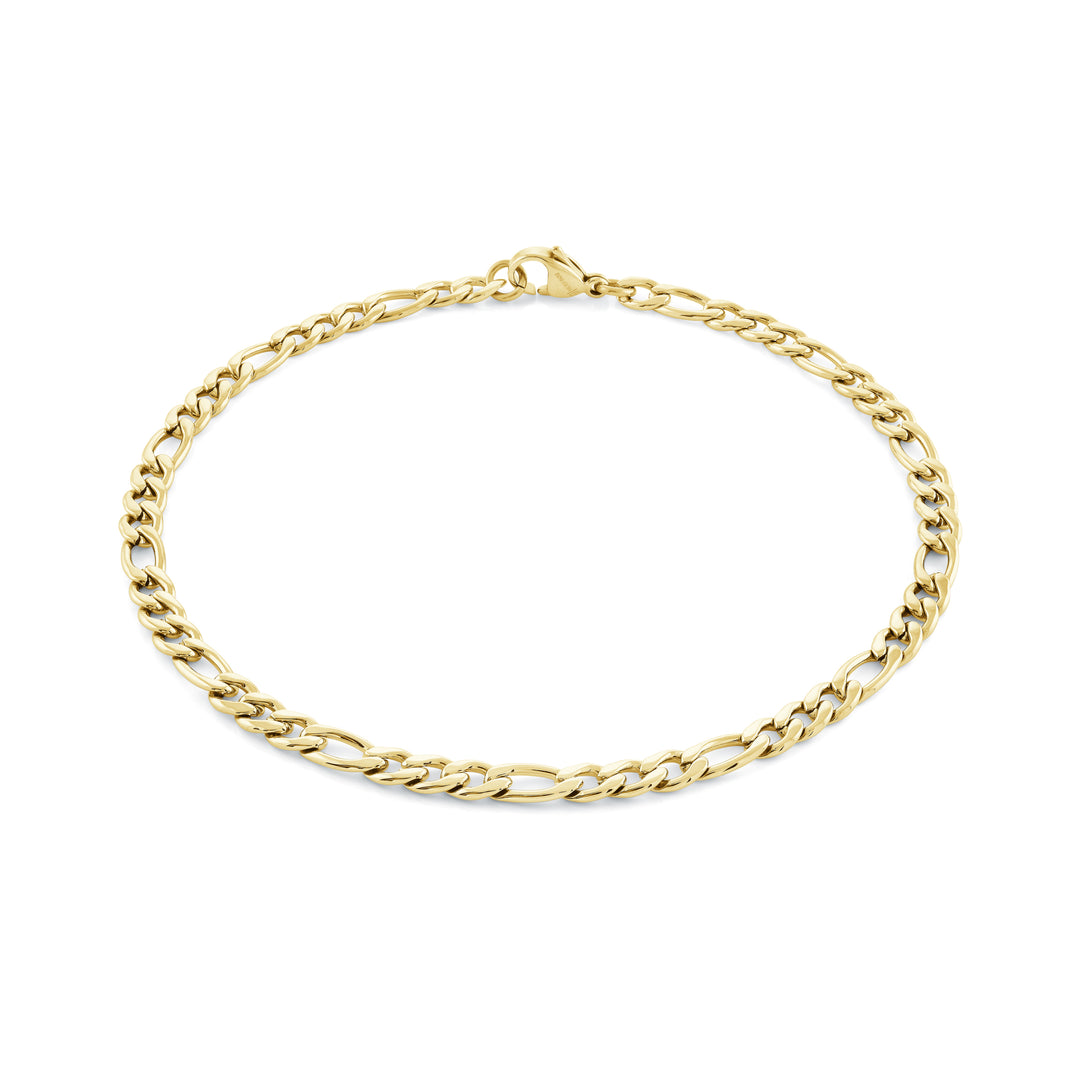 GP Figaro 4.5MM Figaro Bracelet, 7.5"
