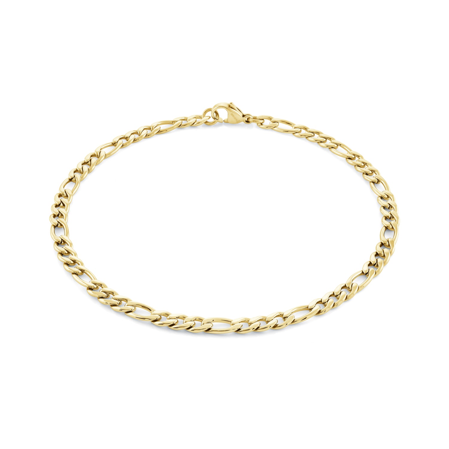 GP Figaro 4.5MM Figaro Bracelet, 7.5"