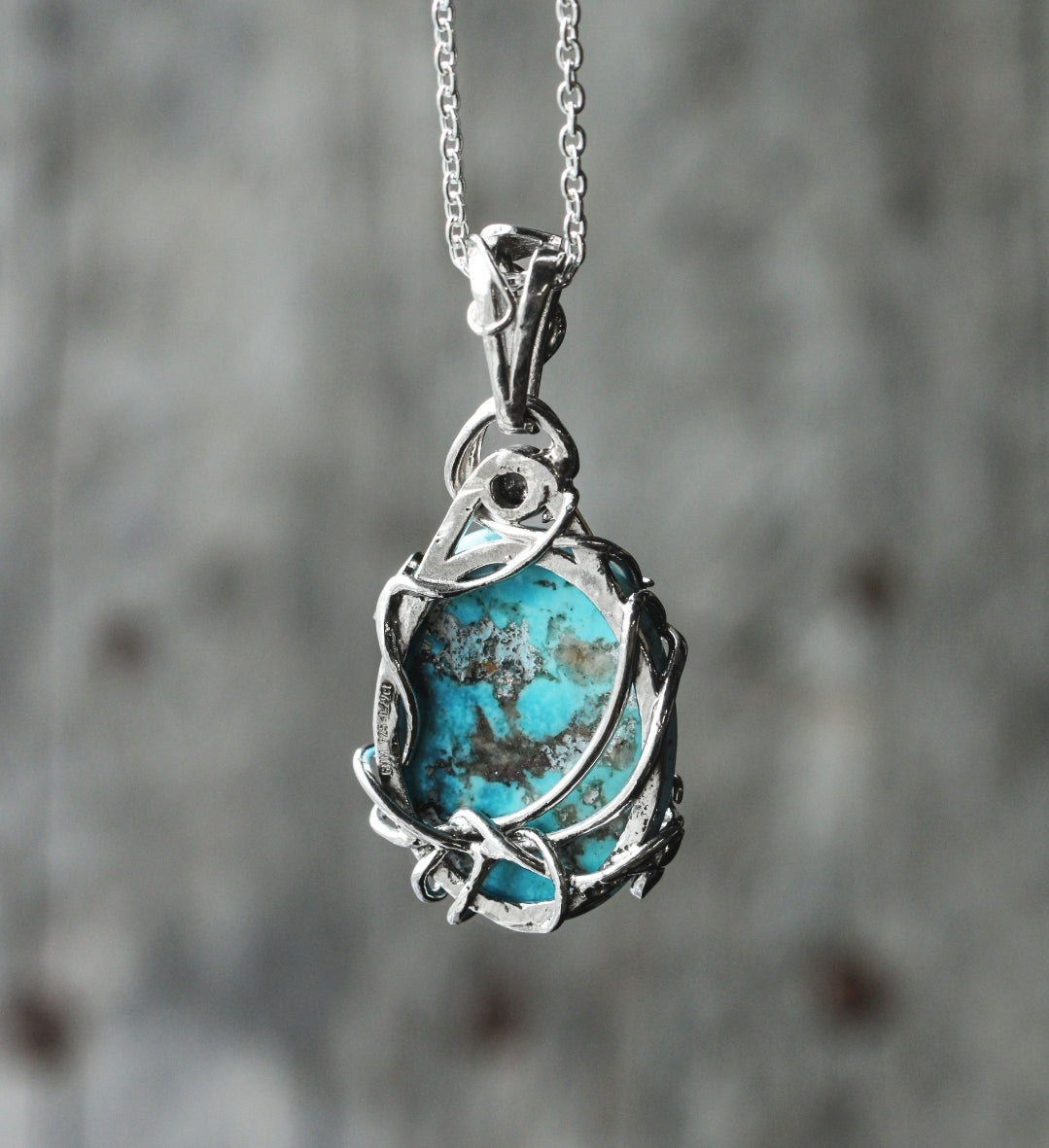 GNM Sterling Collection Turquoise Pendant