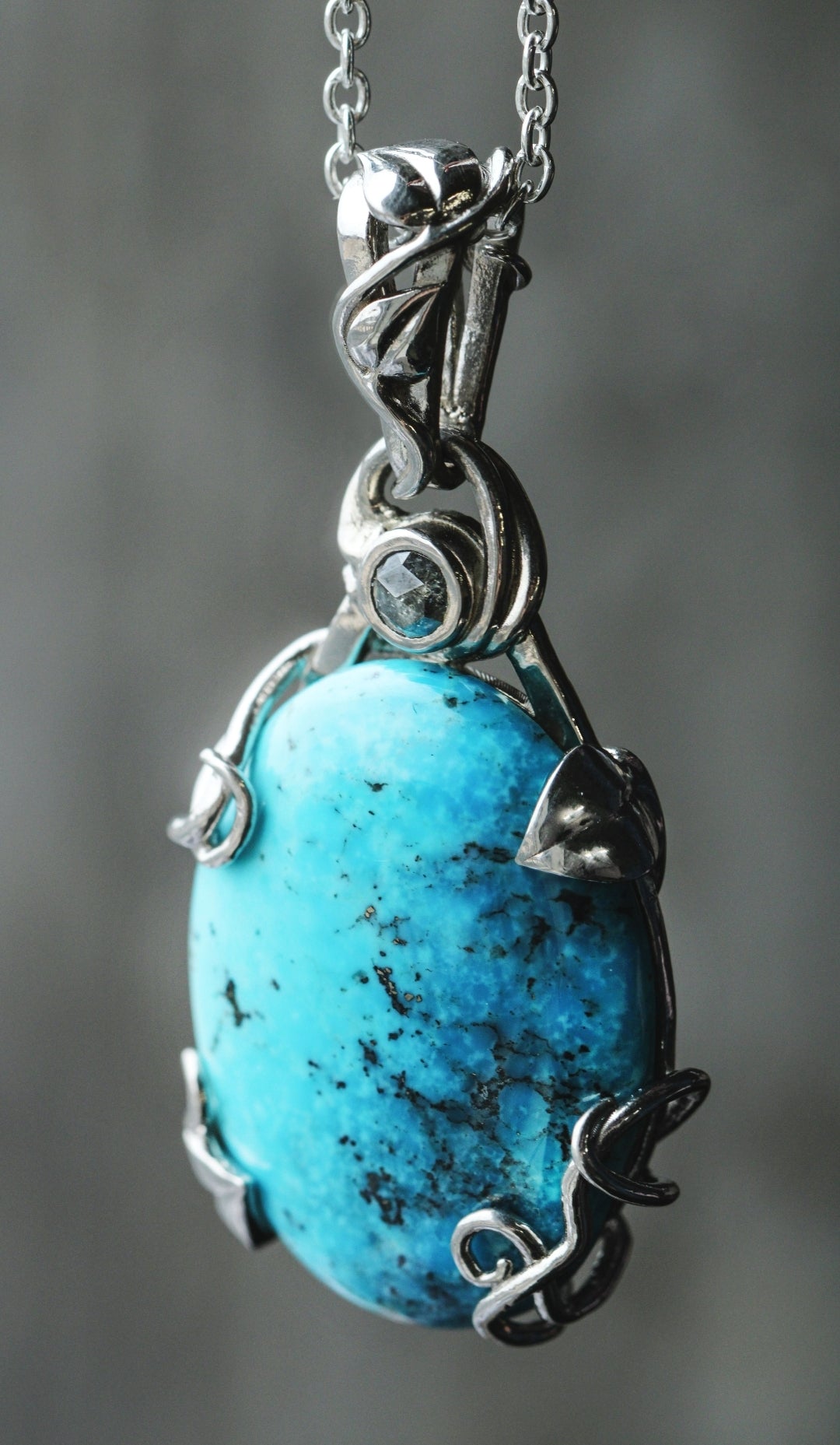 GNM Sterling Collection Turquoise Pendant