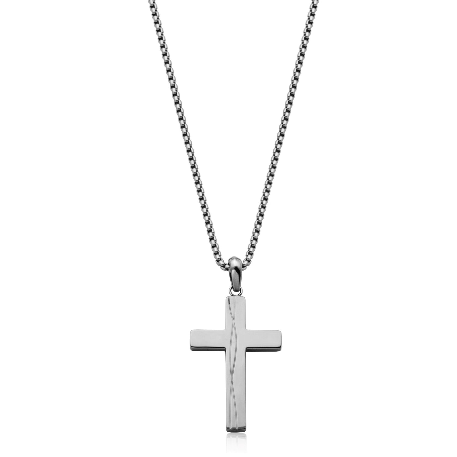 Patterned Cross Pendant, 35MM