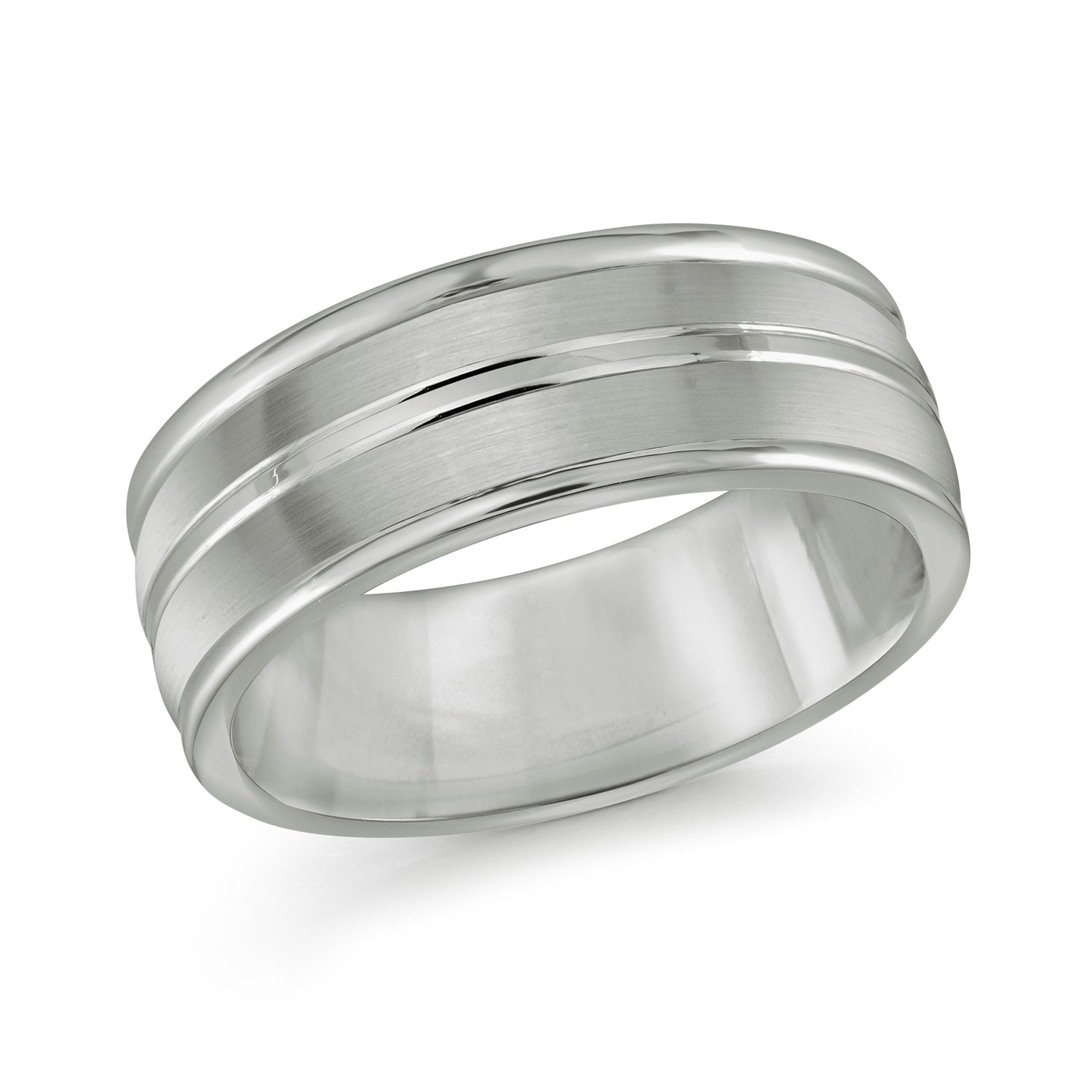 Malo Gunmetal Tungsten Ring, size 10