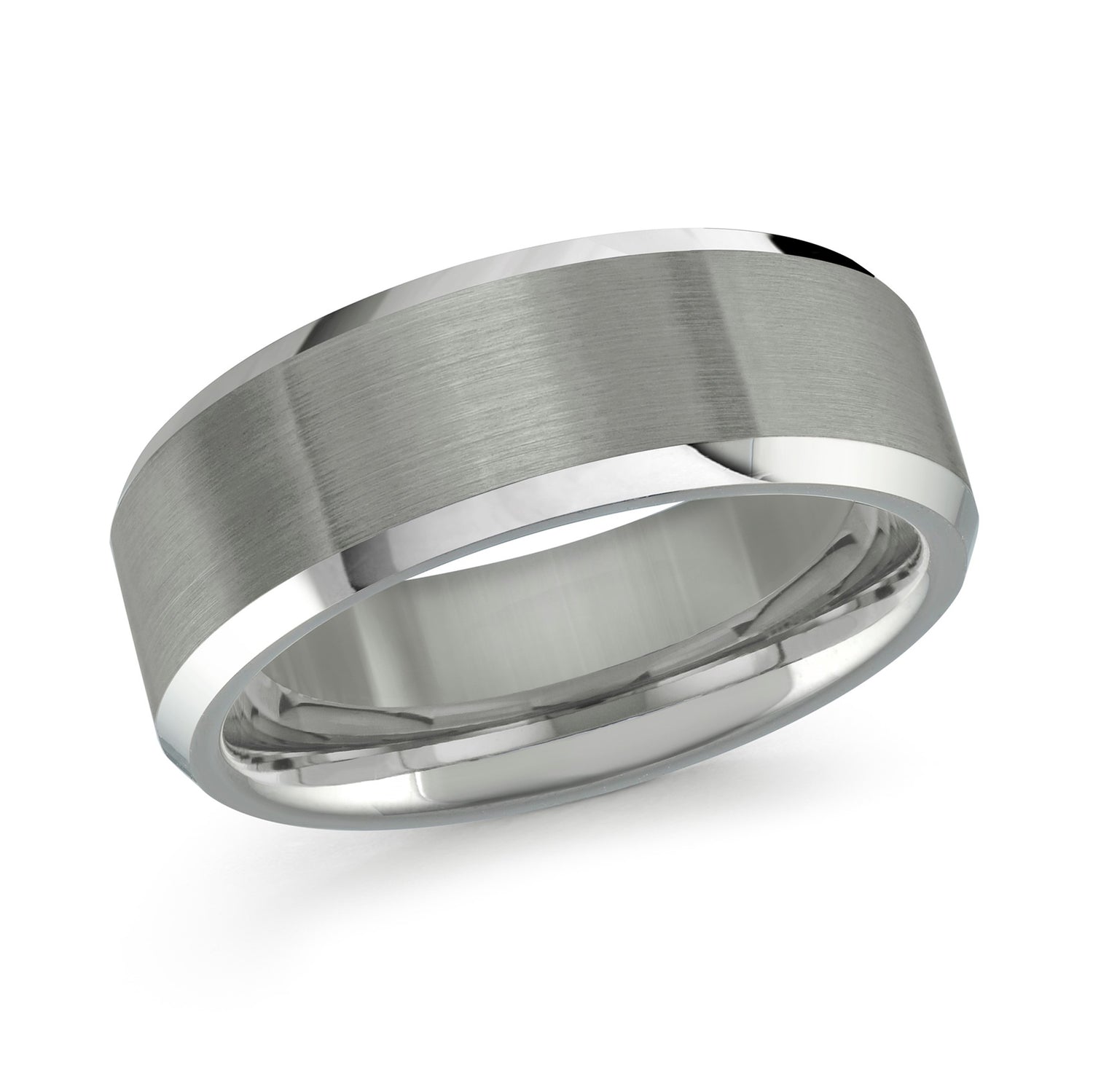 Malo Gunmetal Tungsten Ring, size 10