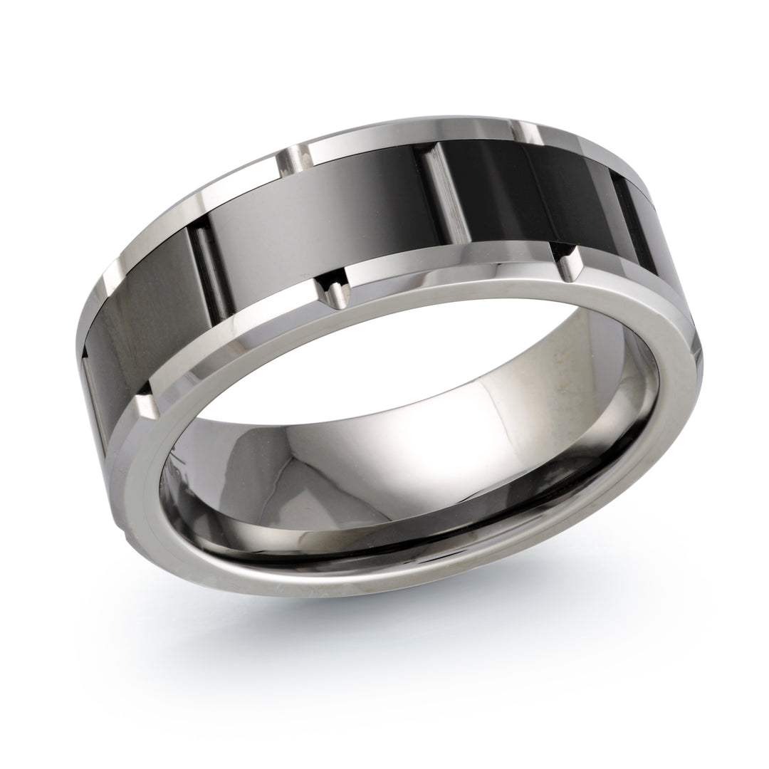 Gents 8mm comfort fit tungsten