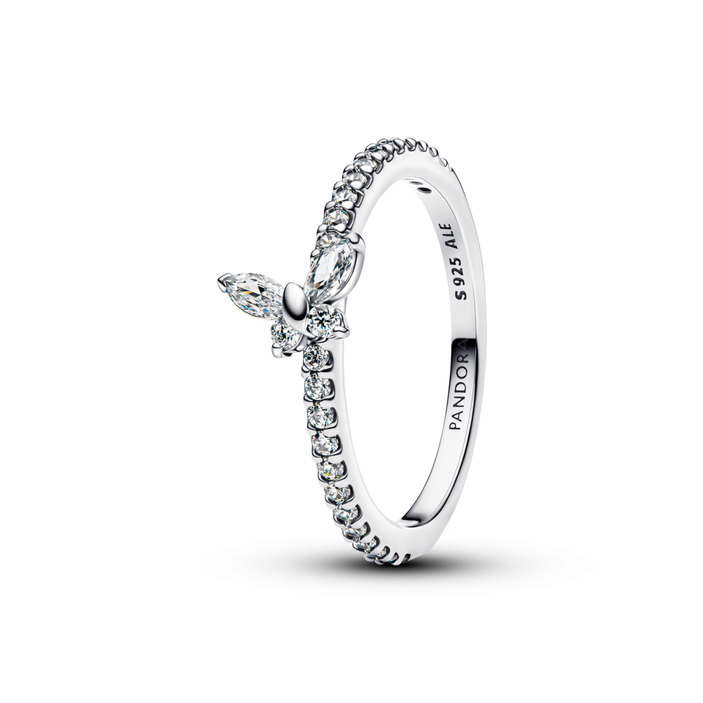 FINAL SALE - Pandora Sparkling Butterfly Ring, Size 6