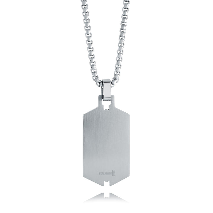 Italgem Steel Dog Tag Pendant